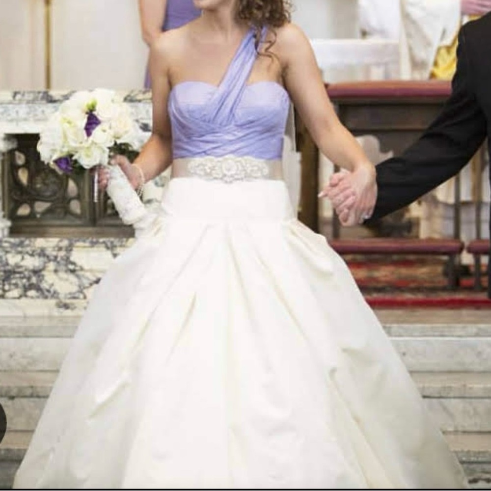 Vera Wang Manon Lavender and Cream Wedding Dress